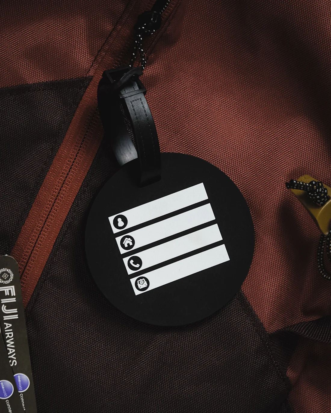 Black Daytona Travel Bag Tag