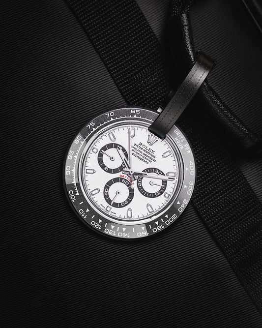 White Daytona Travel Bag Tag